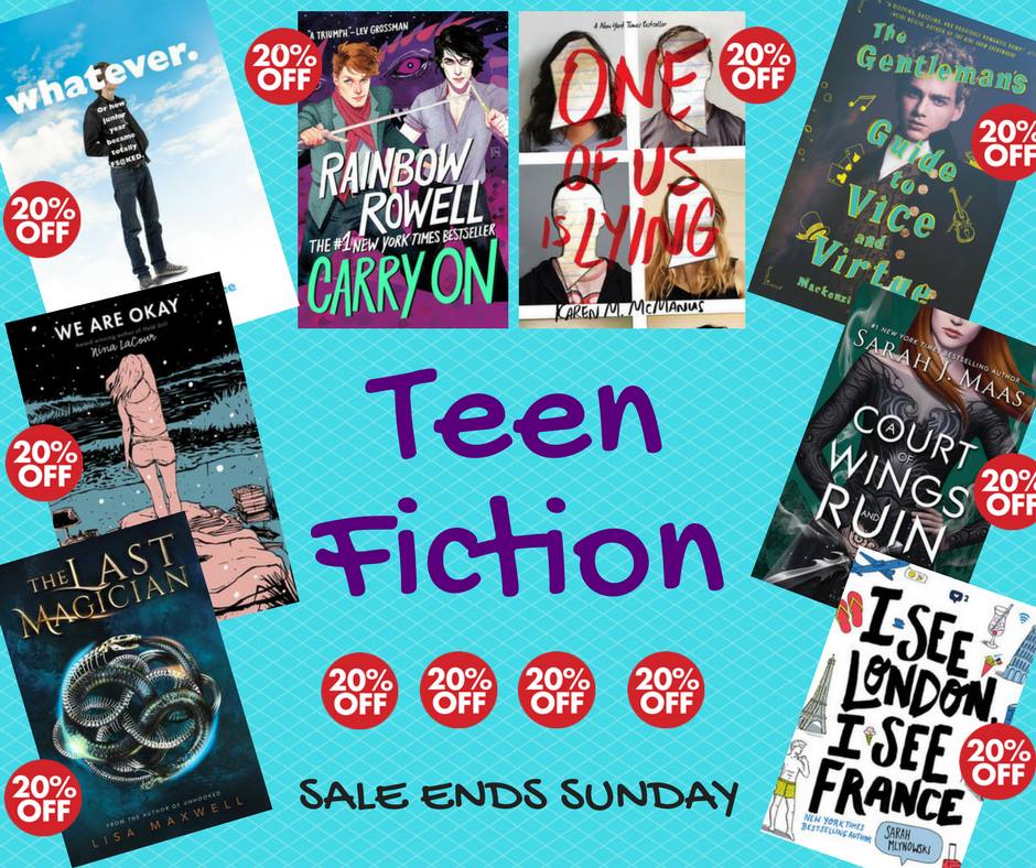 Teen-fiction-sale